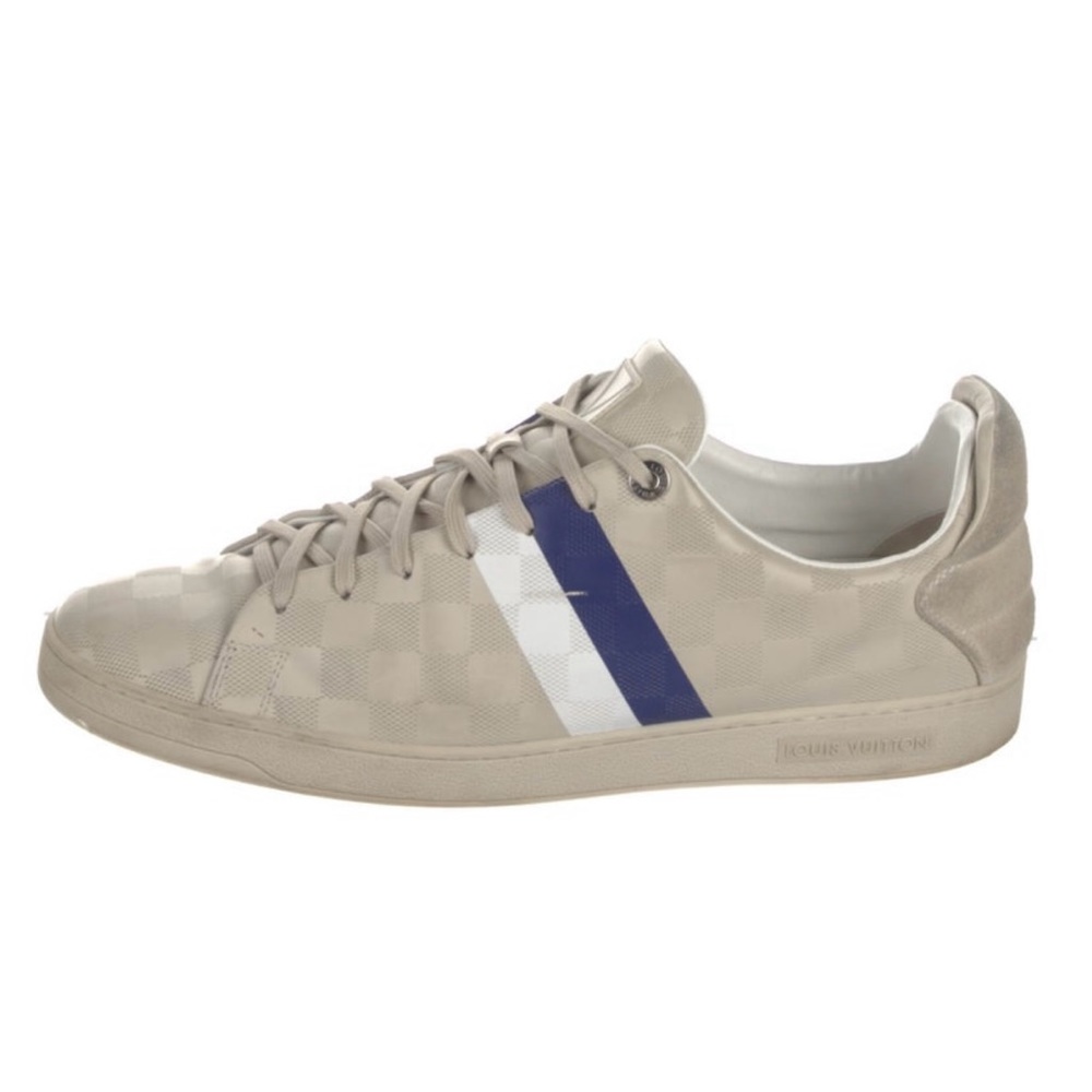 Louis Vuitton Damier Printed Striped Leather Sneakers